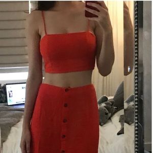 Lulus Red Orange Set ❤️
